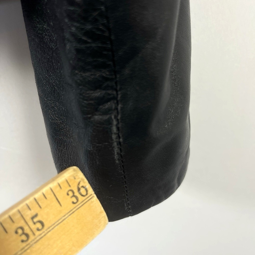 Lamarque Collection Womens Ariel 100% Leather Jacket S‎ Black Moto Biker Fitted - Picture 10 of 16
